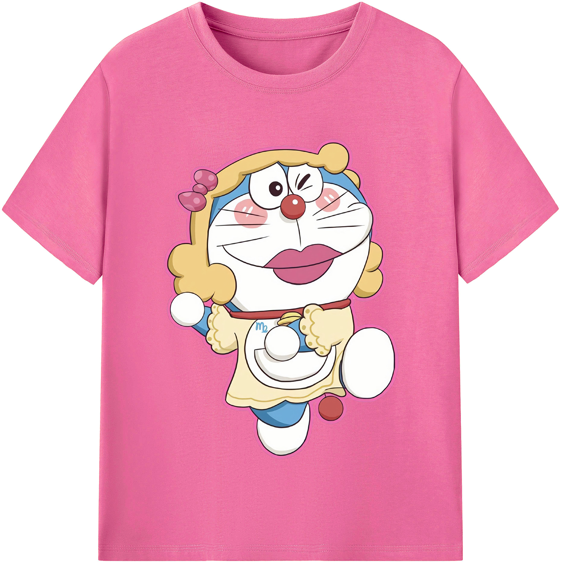 （画像用） ドラえもん Doraemon レディースカジュアルプリントTシャツ（綿100％）